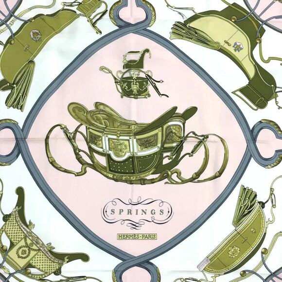 Hermes Springs Silk Scarf, Carre 90 - Picture 6 of 15